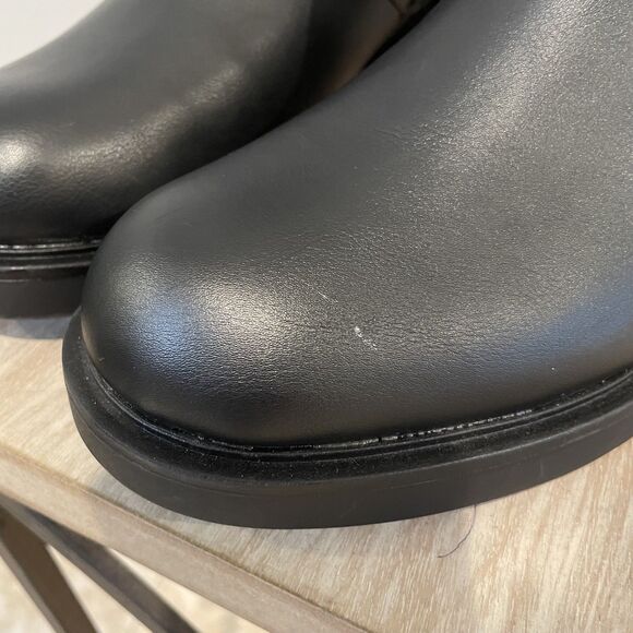 Universal Thread Women's Black Ankle Boots NEW size 10 Moto Biker Goth - Picture 8 of 13